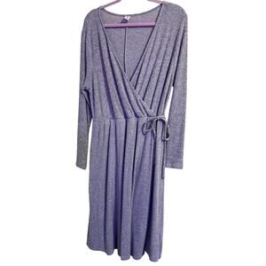 Old Navy Gray Faux Wrap Dress Sz 1X